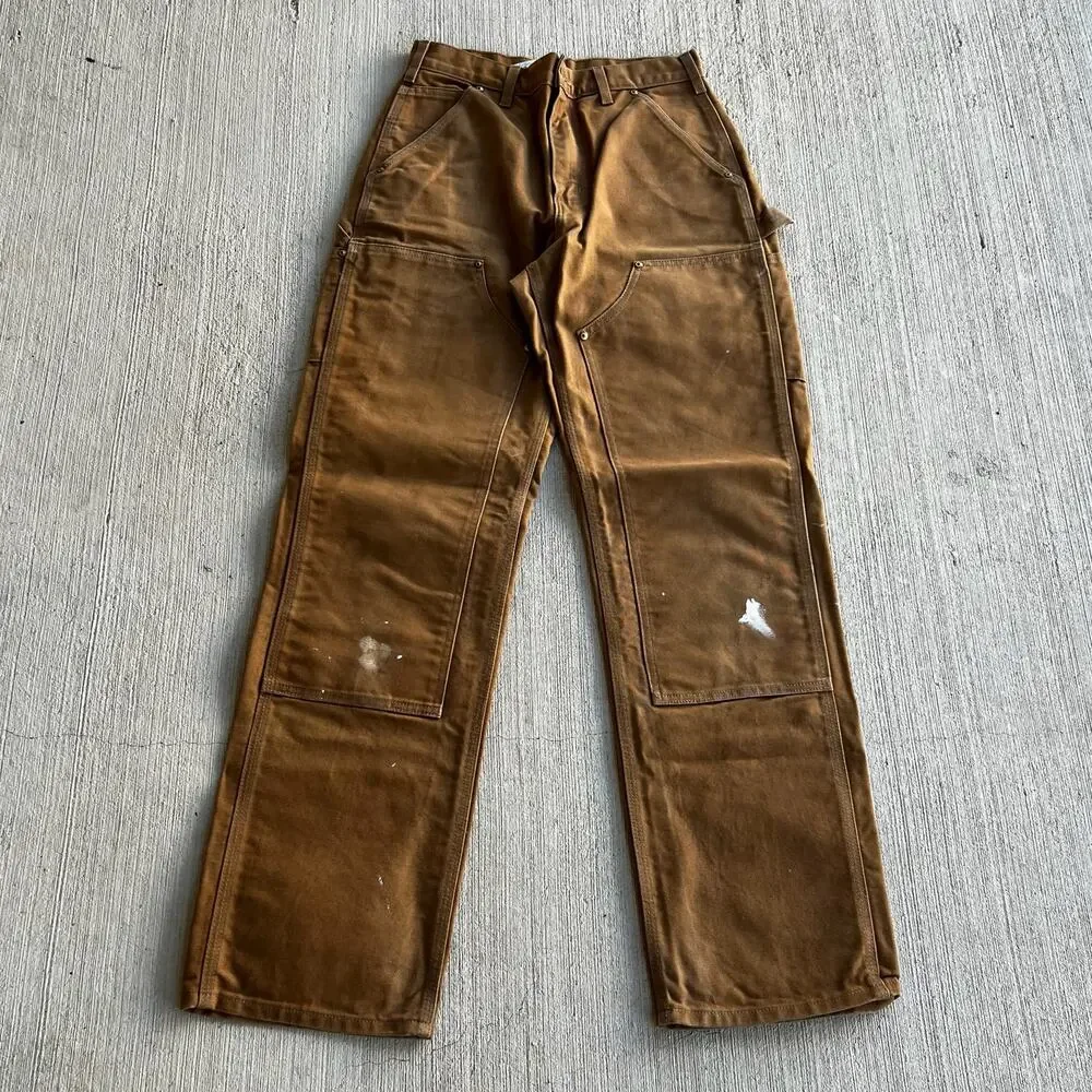 Carhartt brown double knee work wear carpenter pants - Picture 1 of 8
